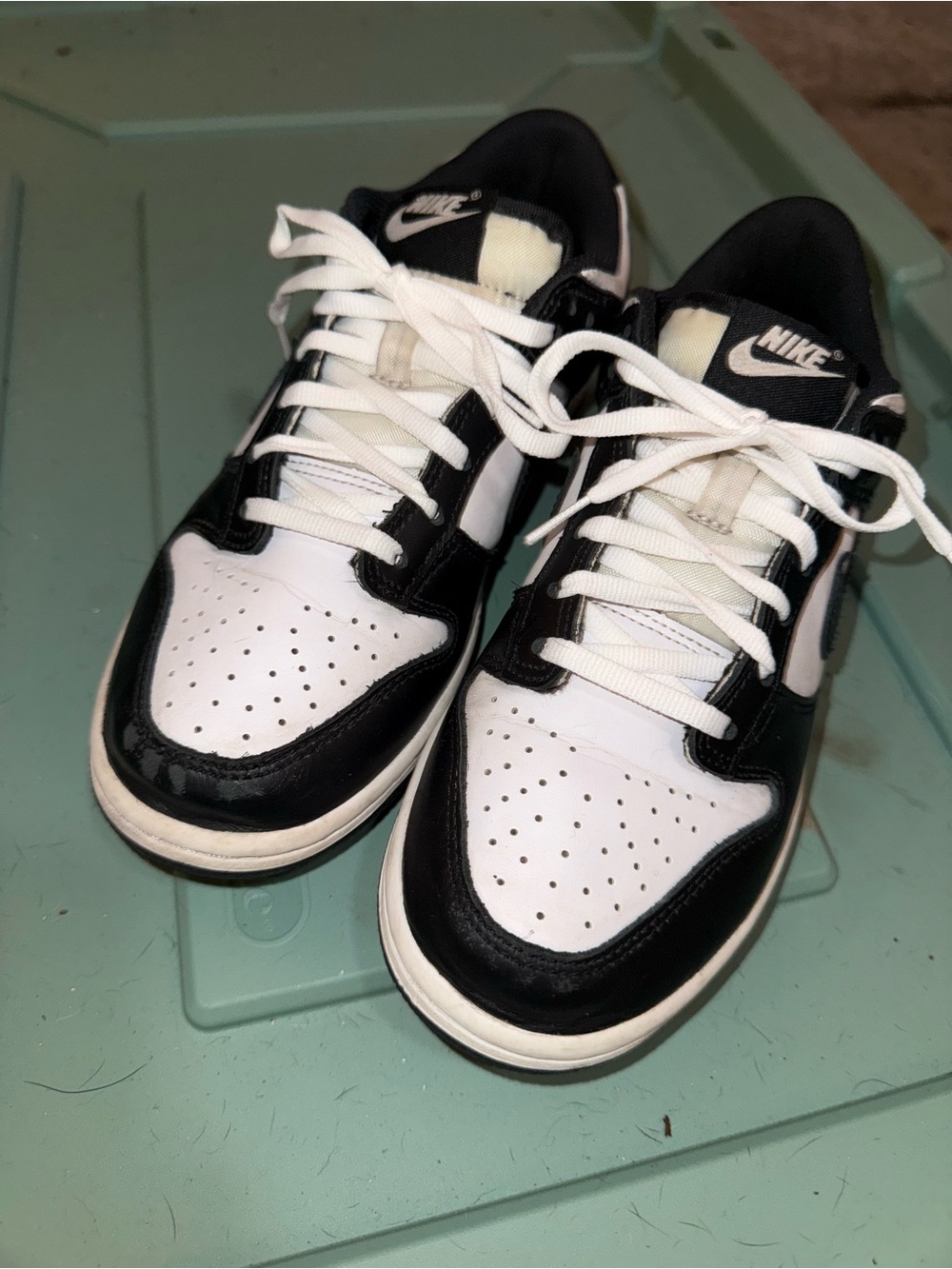 Nike Black and White Kids Low-Top Sneakers